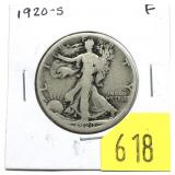 1920-S Walking Liberty half dollar