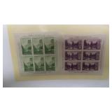 Lot, US 750-51, souvenir sheet CV $30