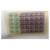 Lot, US 730-31, 2 each souvenir sheet CV $90