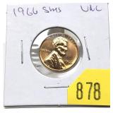 1966 S.M.S. Lincoln cent, Unc.