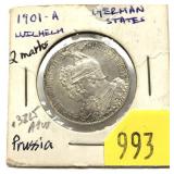 1901 German 2 marks