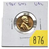 1965 S.M.S. Lincoln cent, Unc.