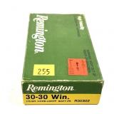 Box of .30-30 WIN 170-grain Core-Lokt SP