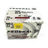 Box of .22 LR. Federal Automatch cartridges, 325