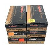 x6- Boxes of .40 S&W 165-grain FMJ-FP PMC bronze