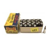 Vintage box of Western .22 LR cartridges, 50