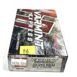 Box of .22-250 REM 50-grain V-Max Hornady