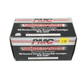 Brick of 500 -.22 LR. PMC 40-grain solid
