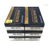 x6- Boxes of .380 Auto 95-grain FMC Magtech