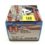 Box of .38 Spl. 125-grain XTP Hornady
