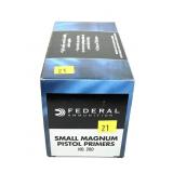 1,000 small magnum pistol primers No. 200 Federal-