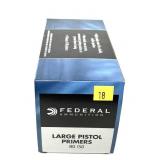 1,000 large pistol primers No. 150 Federal -