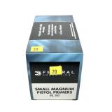 1,000 small magnum pistol primers No. 200 Federal-