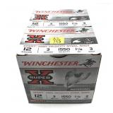 x2- Boxes of 12 Ga. 3" No. 3 Winchester steel