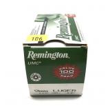 Box of 9mm Luger 115-grain Remington JHP