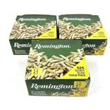 x3- Boxes of .22 LR. HP Remington cartridges -x3