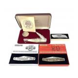 Lot: 4 Boxed Anniversary knives