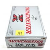 Box of .308 WIN. 150-grain Power-Point Winchester