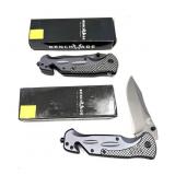Lot: 2 Benchmade 1 blade folding knives in boxes