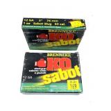 x2- Boxes of 12 Ga. 3" Brenneke Sabot slugs -x2