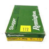 Box of 12 Ga. 3" rifled Remington slugs, 5 Rds.