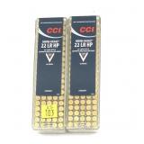 x2- Boxes of .22 LR. hollow point CCI Mini-Mag