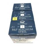x3- Boxes of 12 Ga. 3" No. 6 B & P Steel shot