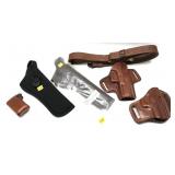 Lot: Assorted Holsters and Strap includes Ruger