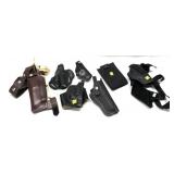 Lot: Assorted Holsters mostly Leather, includes