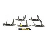 Lot, 5 assorted vintage Boy Scout folding knives