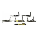 Lot, 5 assorted vintage Boy Scout folding knives