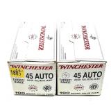 x2- Boxes of .45 Auto 230-grain FMJ Winchester