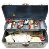 Union Chest with fishing contents: Lures, line