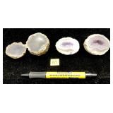Lot: collection of Geodes, polished 4 pcs.