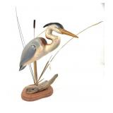 Kevin S. Colton Carved wooden Shore bird,