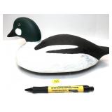 Wooden carved duck decoy