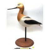 Kevin S. Colton Carved wooden Shore bird,