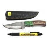 Custom handmade Damascus blade knife with