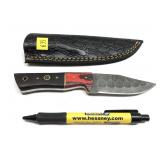 Custom handmade Damascus blade knife with