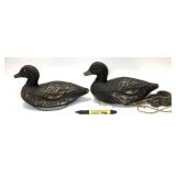 Lot: 2 Victor Animal Trap Co. Decoys with weight