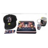 Lot: Donald Trump inauguration Hat, Mug, shot