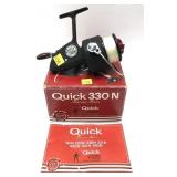Quick 330 N Finese Series reel in box