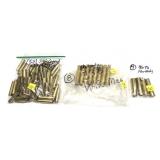 Lot: assorted brass, includes: .350 Legend,