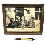 Vintage Framed Photo " Merry Christmas From The