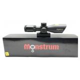 Monstrum 3-9x40 scope with rail and box