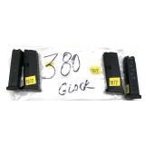 Lot: 4- Glock .380 6 rd. magazines