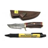 Custom handmade Damascus blade knife with