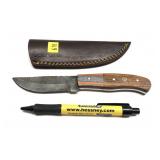 Custom handmade Damascus blade knife with