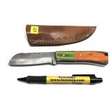 Custom handmade Damascus blade knife with