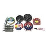 Lot: Assorted Pellets and Co2 cartridges